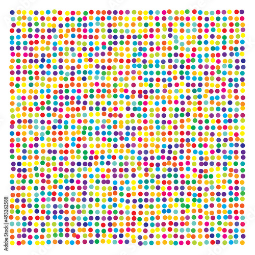 Small dots, dotted, circle pattern. Stipple, stippling texture. Pointillist, pointillism background. Random polkadots, specklles
