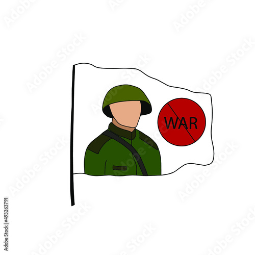  flag no war color
