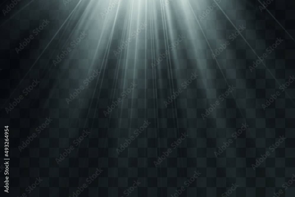 Vector spotlight. Light effect. Png