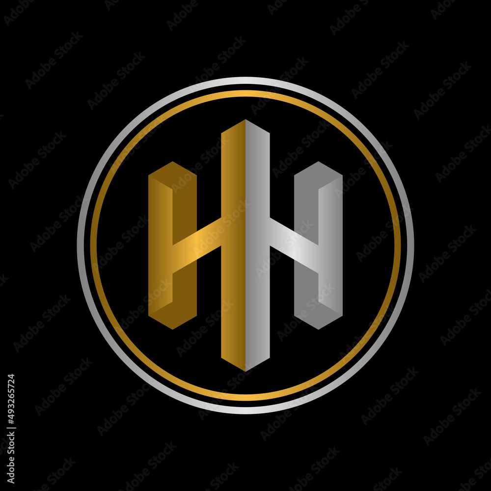 h hh initial home building logo design vector template h hh initial home building logo design vector template