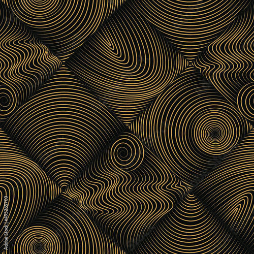 seamless vector pattern of tiles with stylized wooden texture
