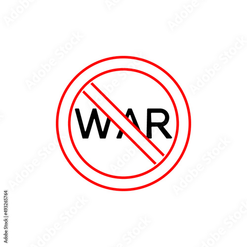 Free Download No war sign. Anti war icon isolated on white background - GFXLoad