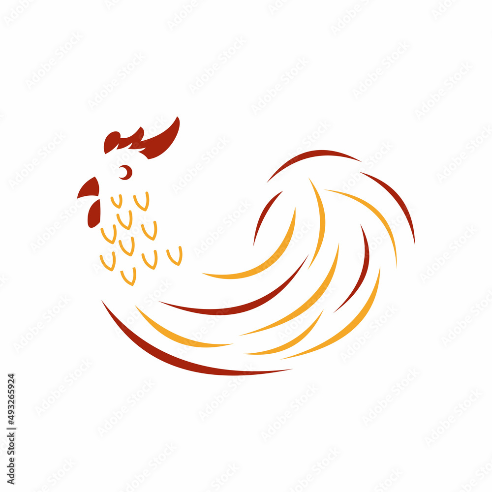 Rooster logo design template. Vector Illustration Rooster logo design template. Vector Illustration