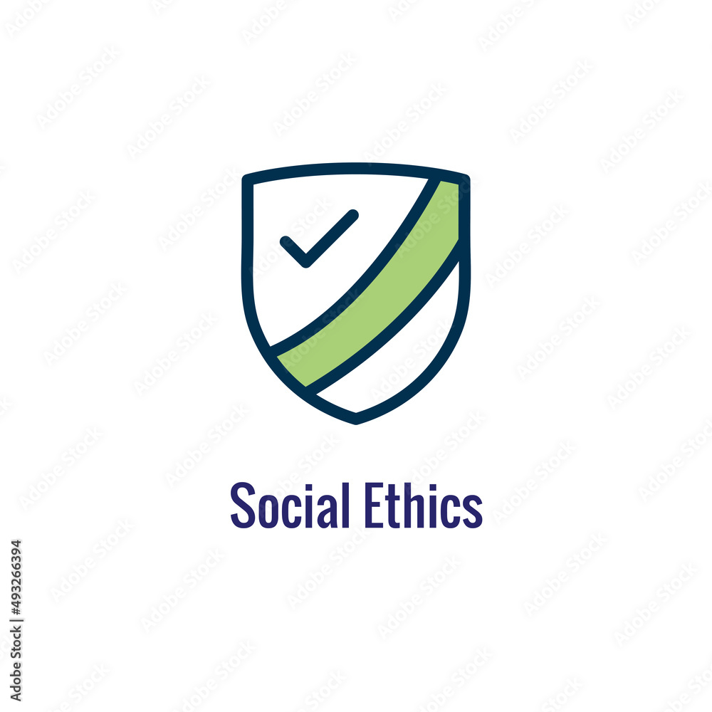 Social or Society Icon showing image for social change and investment, ESG Social or Society Icon showing image for social change and investment, ESG
