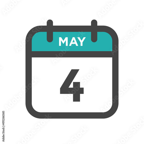 May 4 Calendar Day or Calender Date for a Deadline or Appointment