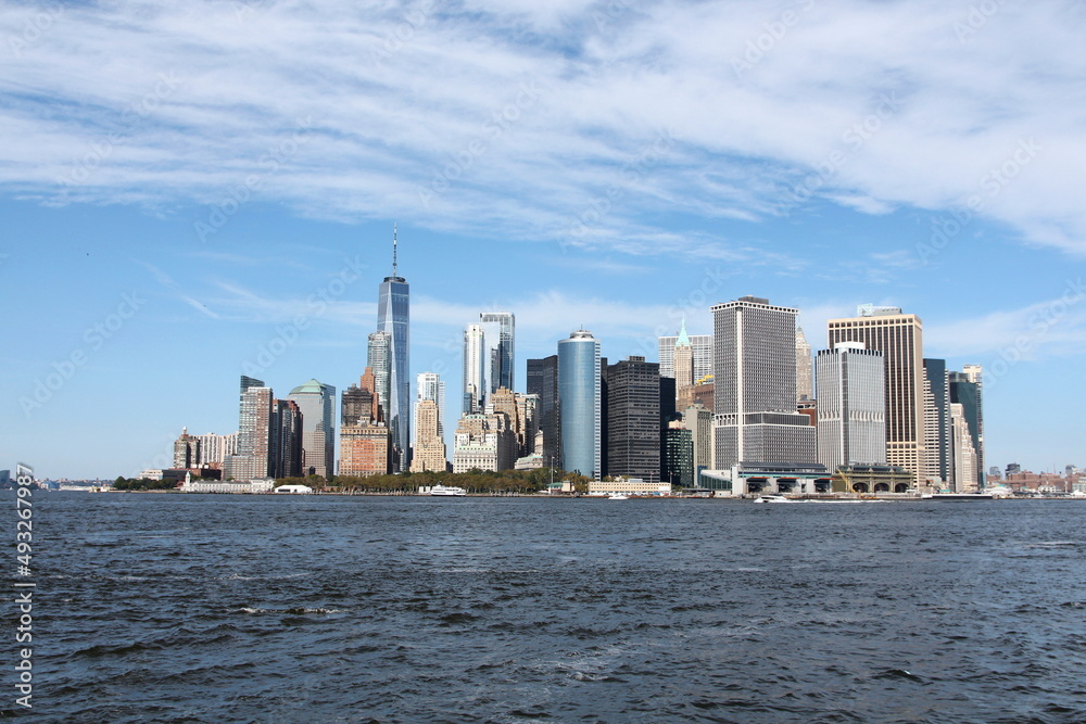 Fototapeta premium downtown manhattan skyline