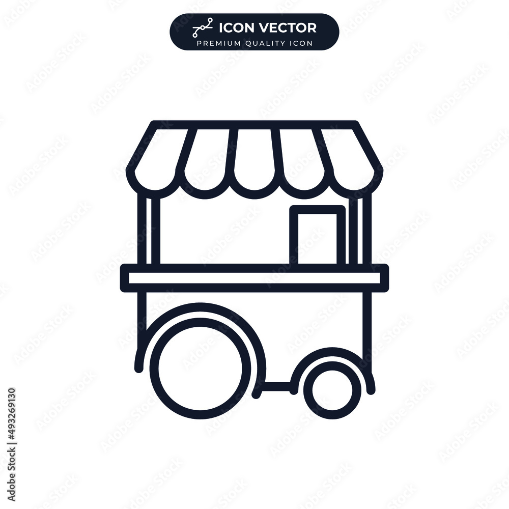 street food stand icon symbol template for graphic and web design collection logo vector illustration street food stand icon symbol template for graphic and web design collection logo vector illustration