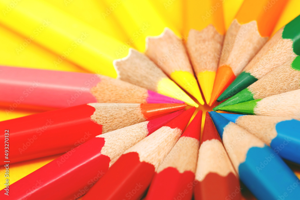 Education, students use colored pencils to draw pictures at the library.. Education, students use colored pencils to draw pictures at the library..