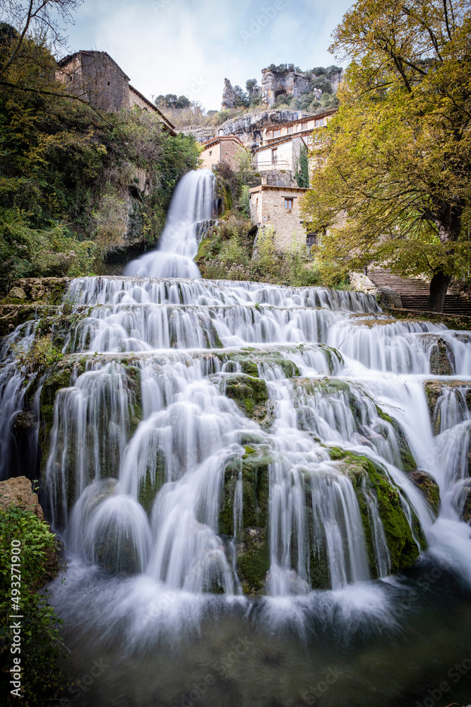 Orbaneja waterfall, Orbaneja del Castillo, Burgos, Spain