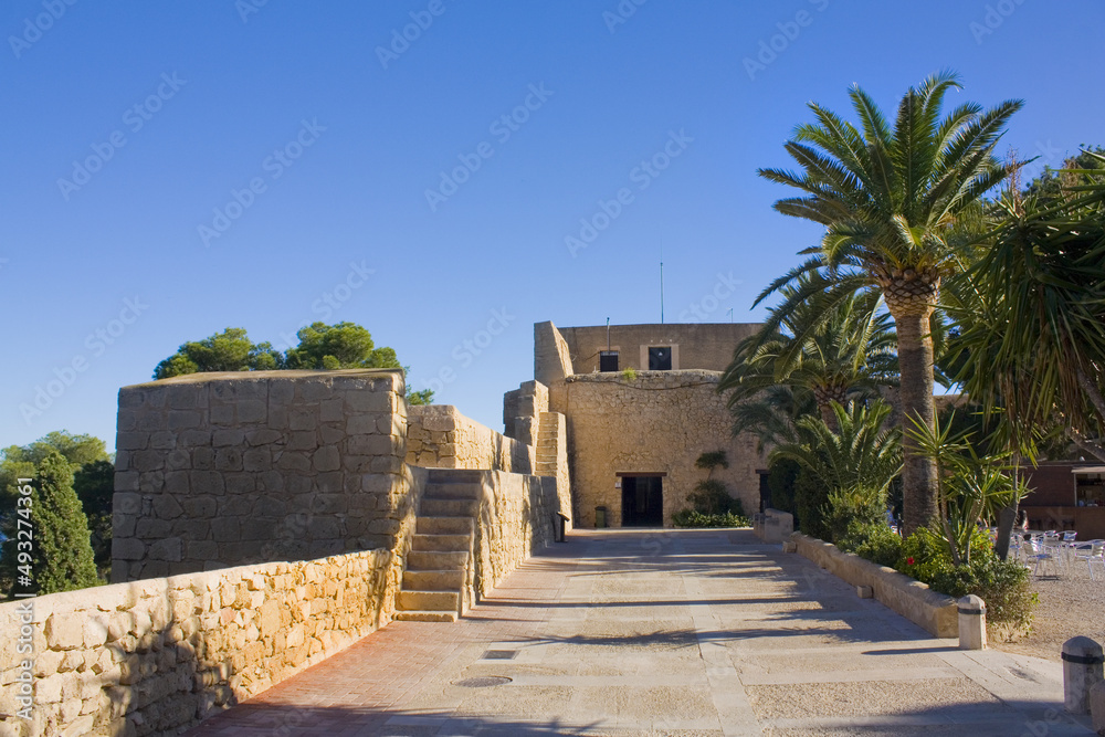 Castle Santa Barbara in Alicante, Spain