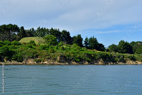 Larmor Baden, France - june 6 2021 : Morbihan gulf photo