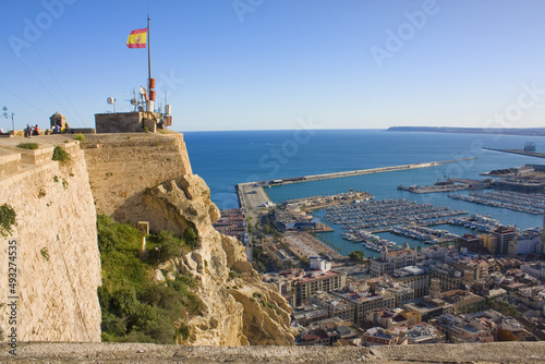 Castle Santa Barbara in Alicante, Spain photo