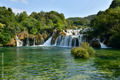 Croatia  Sibenik - september 5  2021   picturesque National Park of  Krka