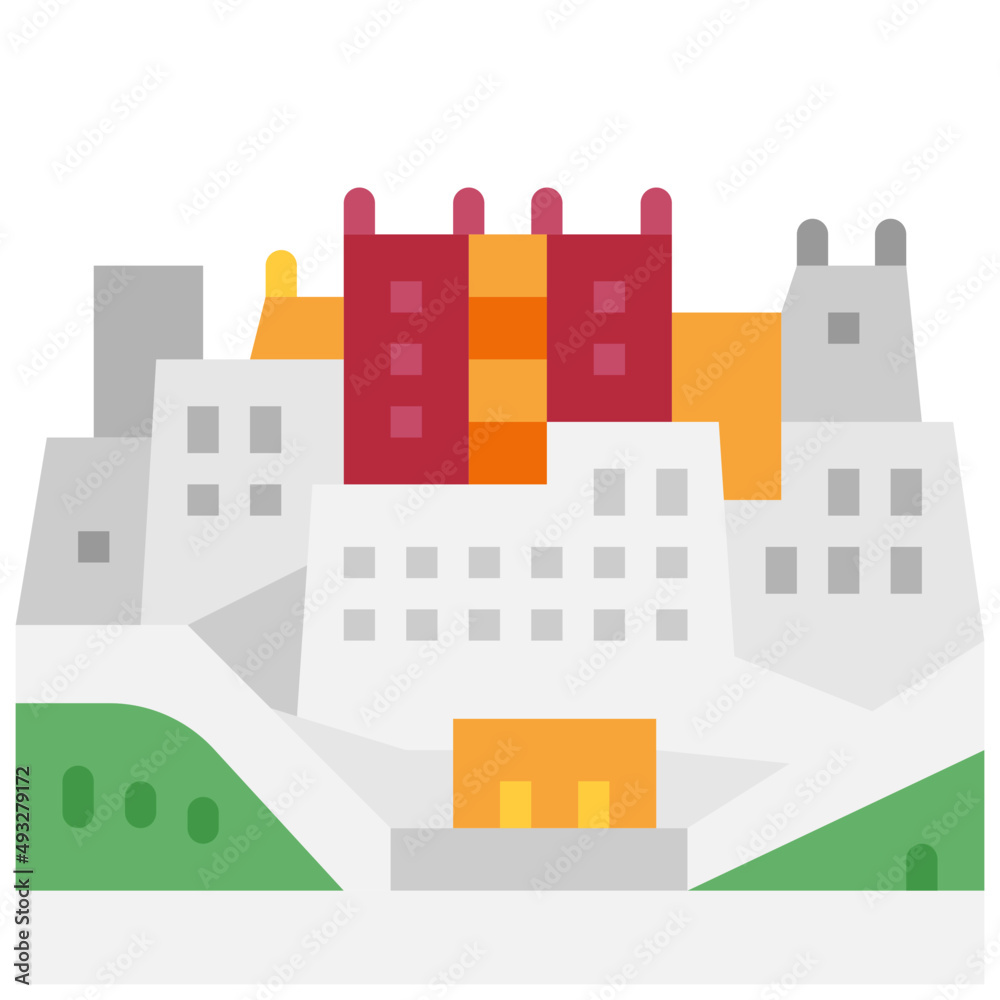 potala palace flat icon potala palace flat icon
