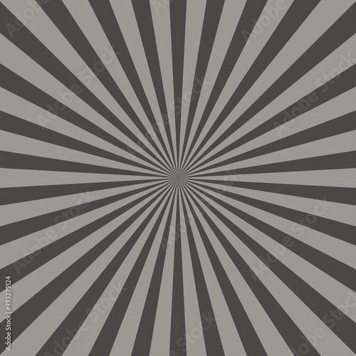 Beautiful grey abstract starburst background. Vector