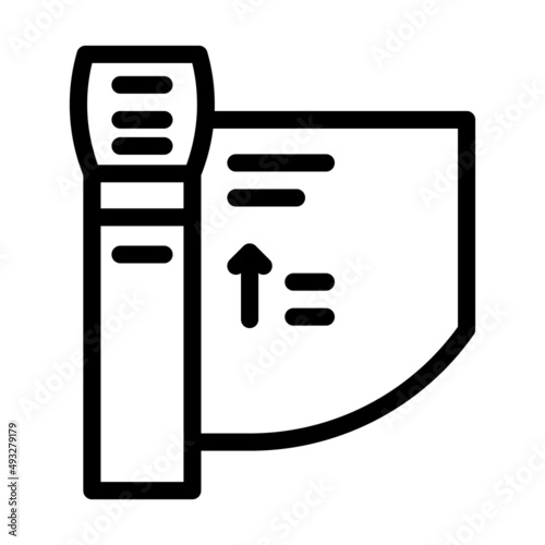 turnstile equipment line icon vector. turnstile equipment sign. isolated contour symbol black illustration