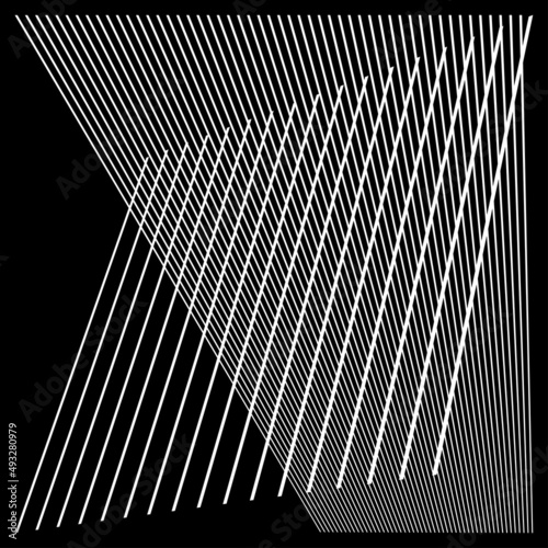 Abstract random grid, mesh. Lattice, grating and grille pattern with oblique, diagonal, slanting lines, stripes