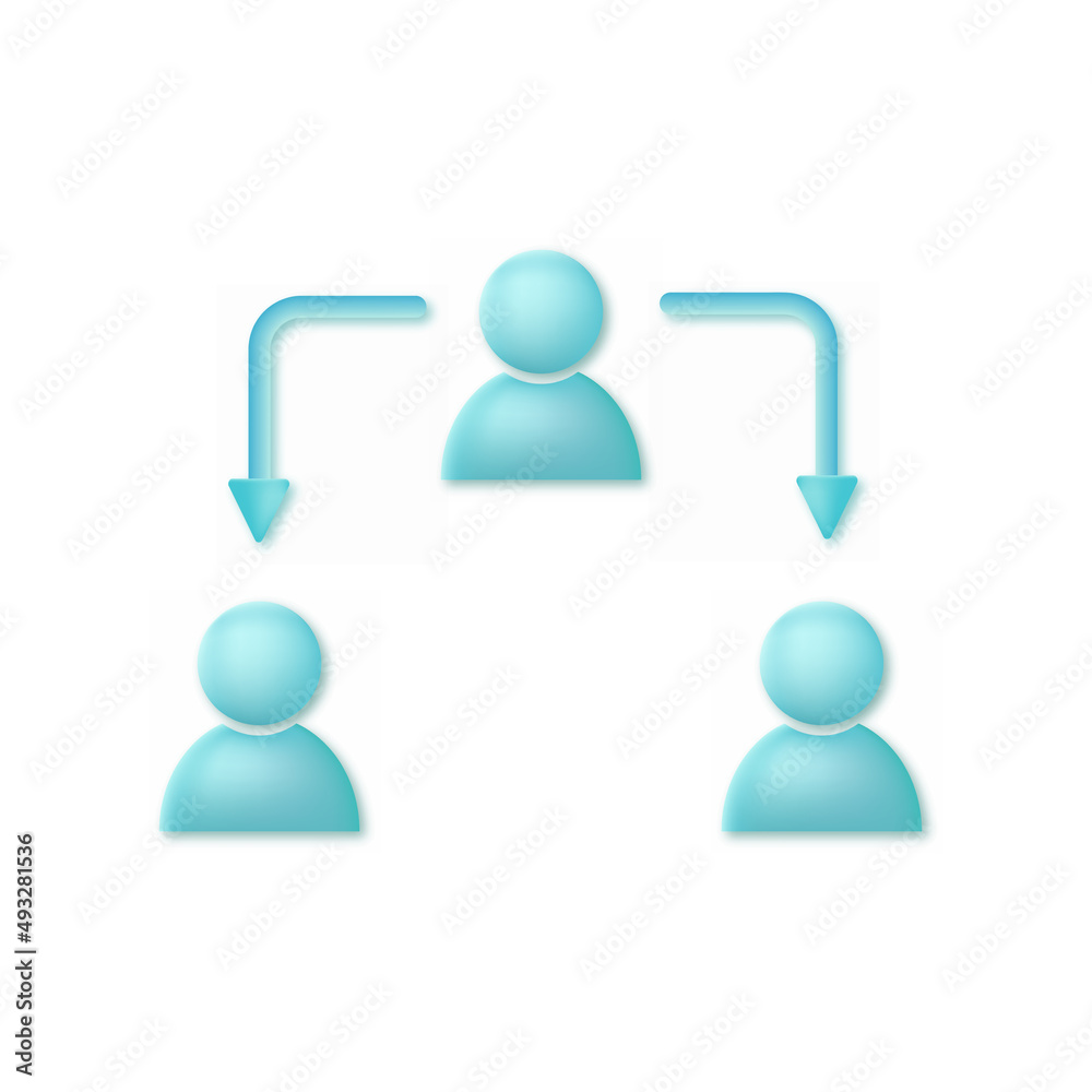 3d business communication icon . Vector 3d business communication icon . Vector