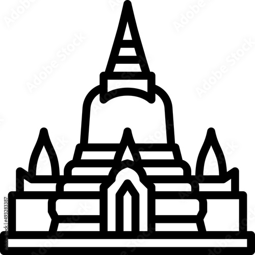 wat phra kaew line icon
