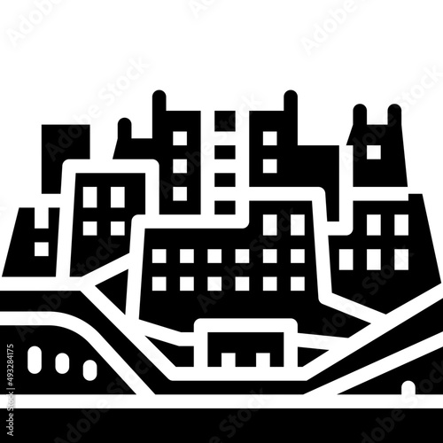 potala palace solid icon