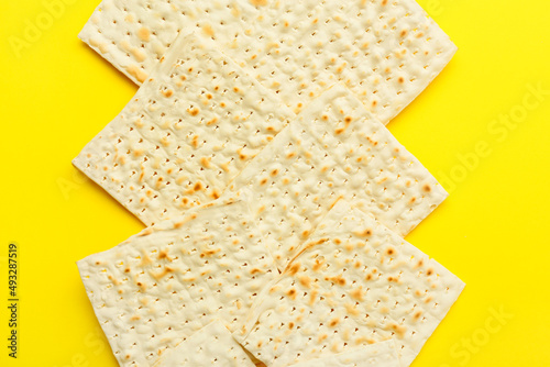 Traditional passover matzah...