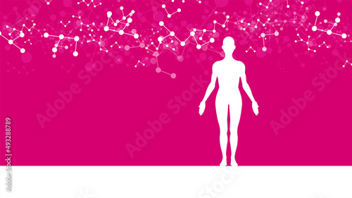 sistema immunitario, corpo umano, silhouette,	
