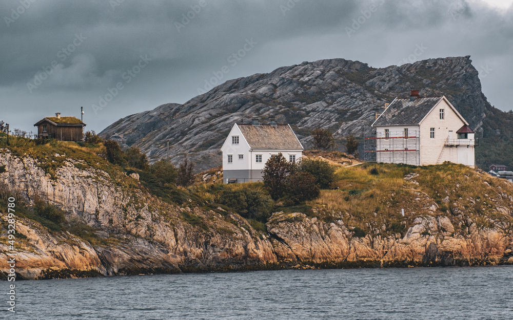 Island in Bodø with old houses