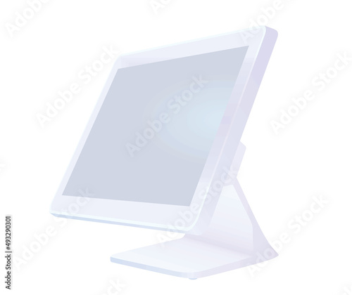 POS screen isolated. vector illustration