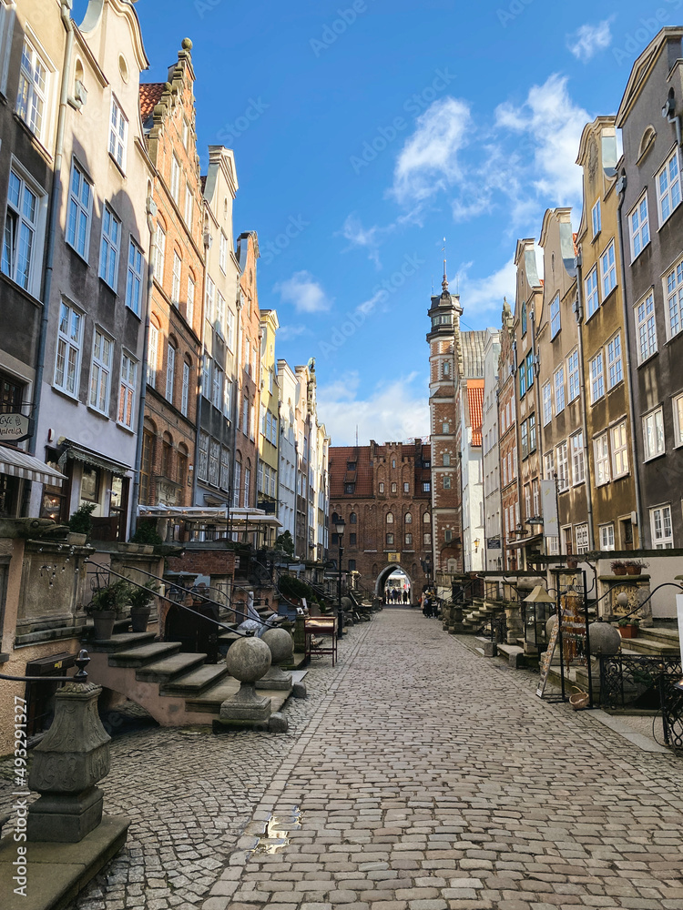Fototapeta premium Amazing architecture of the old town of Gdansk, Poland