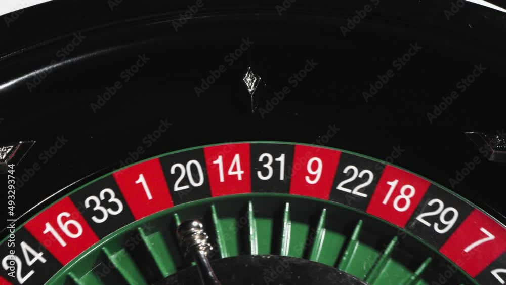 Overhead Shot of Roulette Spinning Overhead Shot of Roulette Spinning