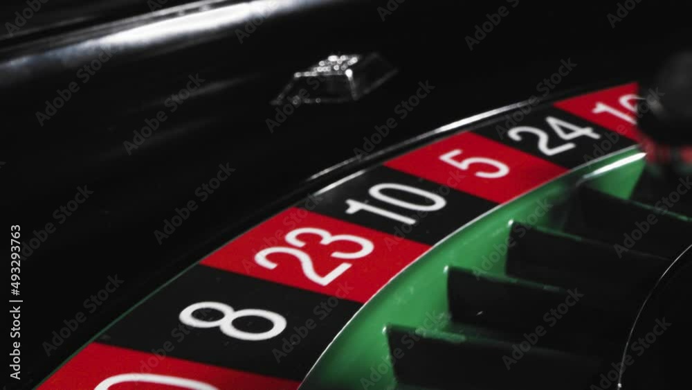 Close Up of Spinning Roulette with Dice Close Up of Spinning Roulette with Dice