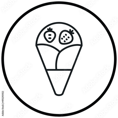 Vector Design Crepe Icon Style
