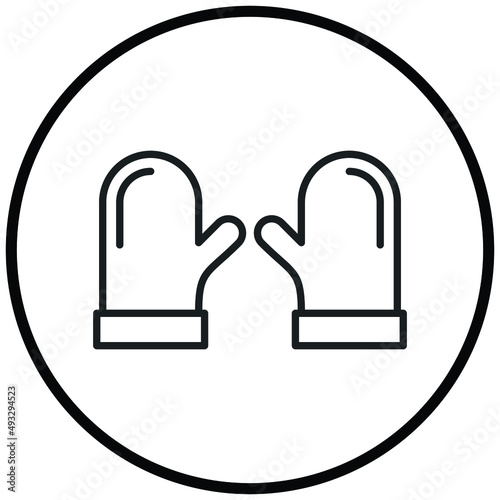 Vector Design Oven Mitt Icon Style