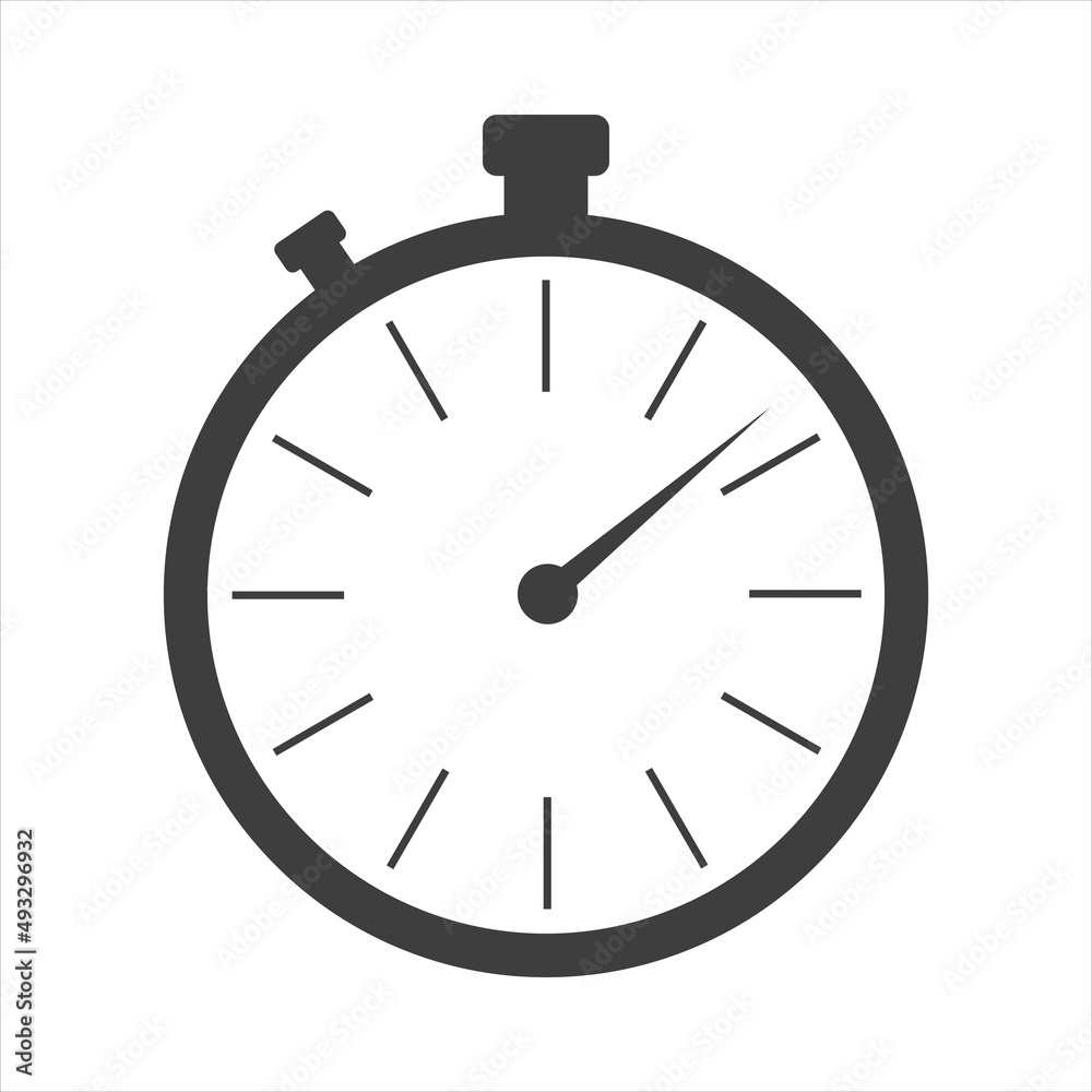 stopwatch icon on white background. EPS 10 Vector stopwatch icon on white background. EPS 10 Vector