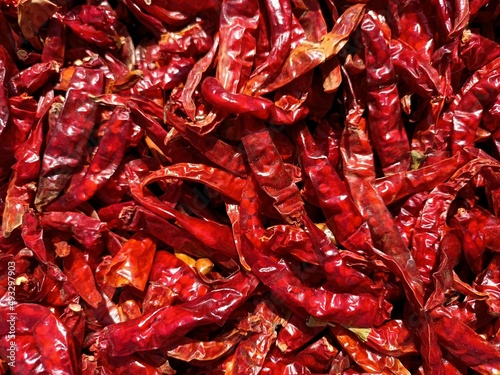 Spicy red chillies