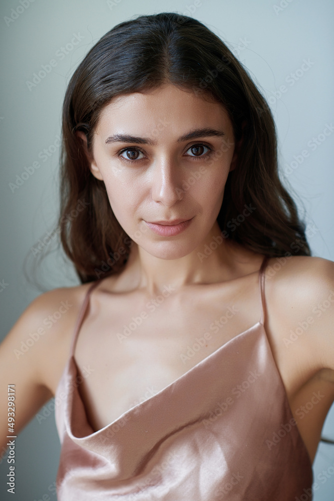 Natural portrait of a beautiful brunette Natural portrait of a beautiful brunette
