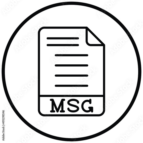 Vector Design MSG Icon Style