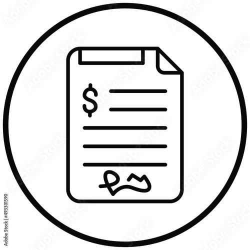 Vector Design Agreement Icon Style