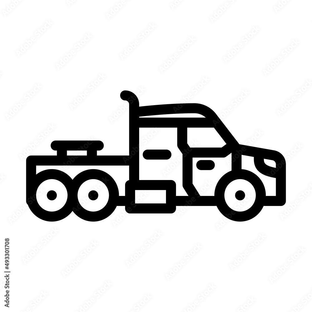 truck transport line icon vector. truck transport sign. isolated contour symbol black illustration truck transport line icon vector. truck transport sign. isolated contour symbol black illustration