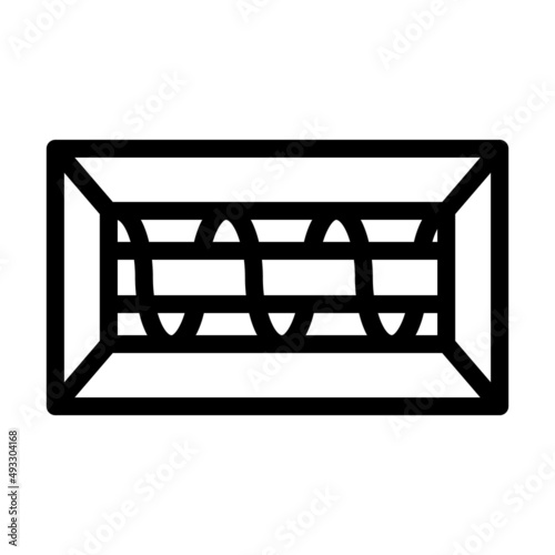 screw grinder line icon vector. screw grinder sign. isolated contour symbol black illustration