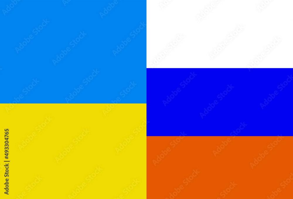 Obraz premium Conflict of ukraine and russia in 2022.