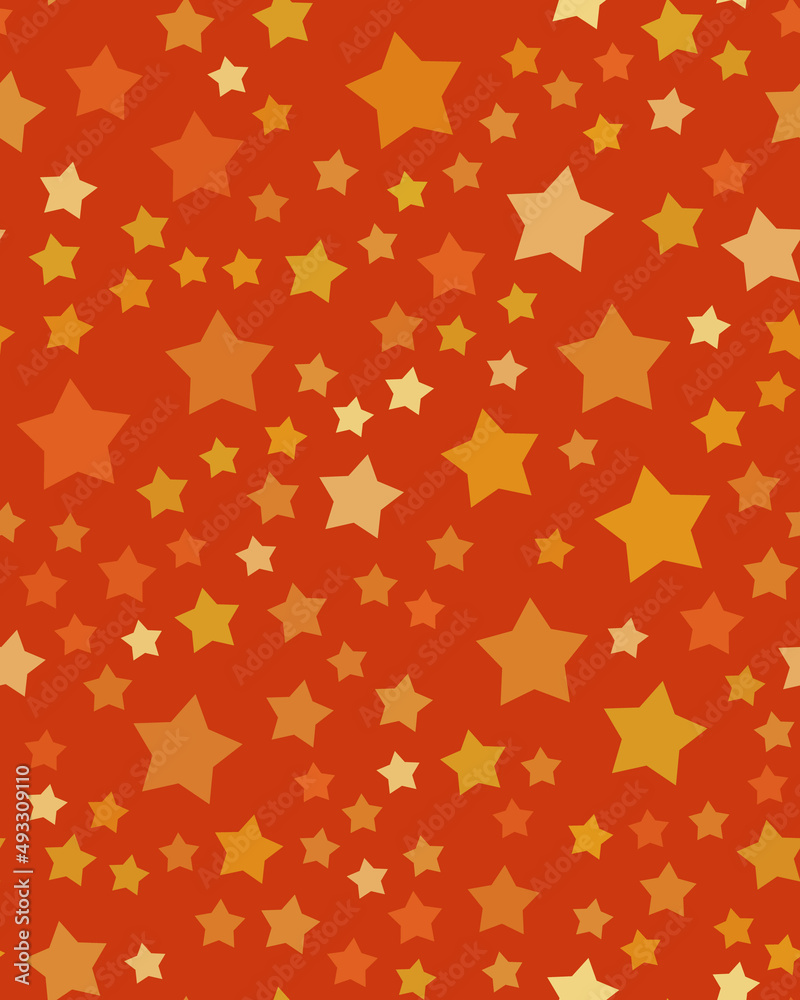 Seamless background with stars on an orange background. Seamless background with stars on an orange background.