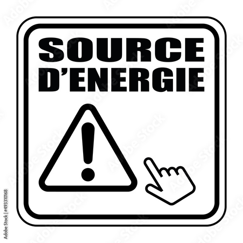 Logo source d'énergie.