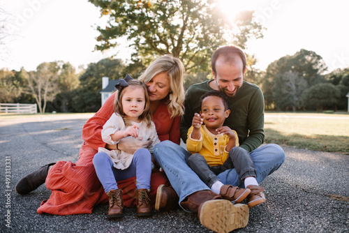 Happy Family of 4 photo