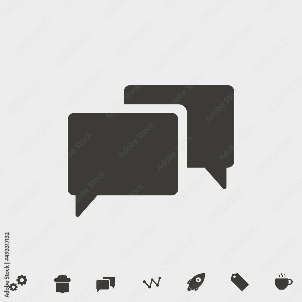 Chatting_bubble vector icon illustration sign Chatting_bubble vector icon illustration sign