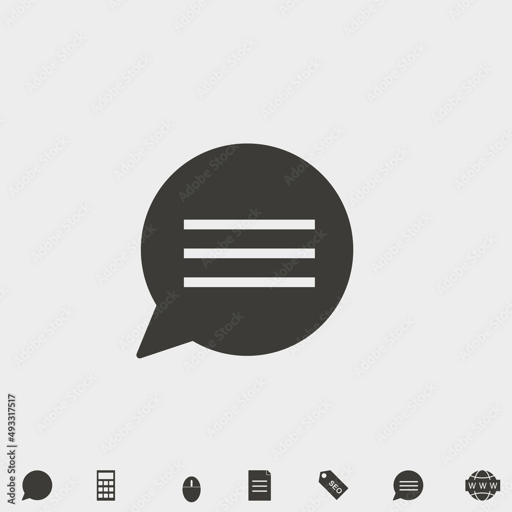 Chatting_bubble vector icon illustration sign Chatting_bubble vector icon illustration sign