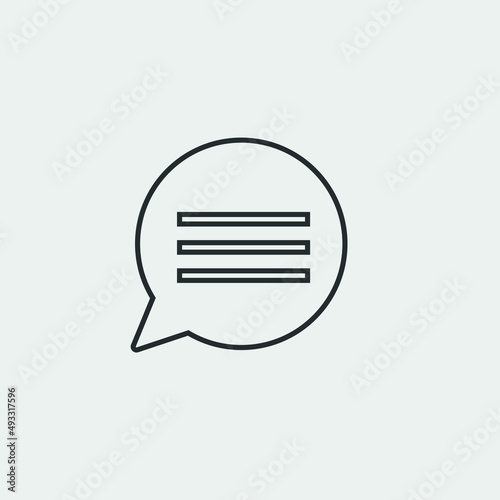 Chatting_bubble  vector icon illustration sign