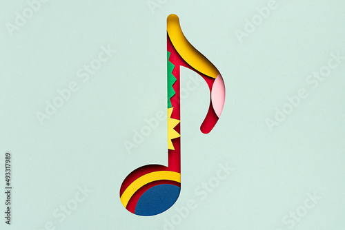 Eighth note musical  photo