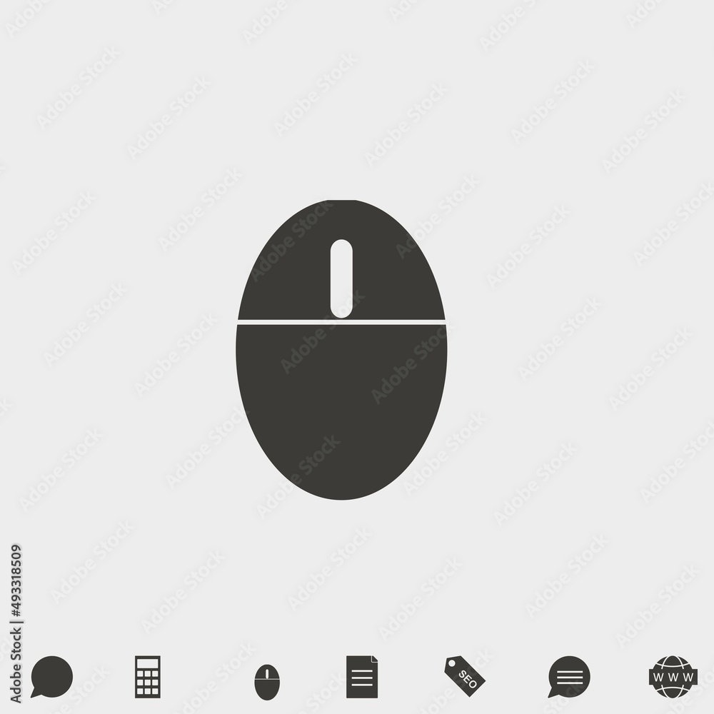 Mouse vector icon illustration sign Mouse vector icon illustration sign