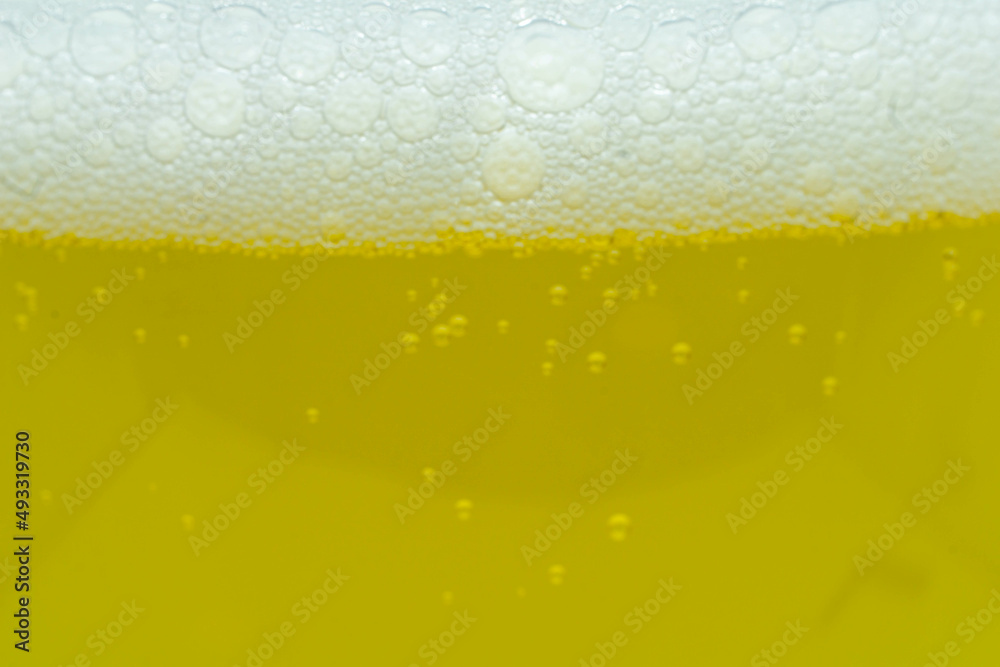Beer with foam full screen Beer with foam full screen
